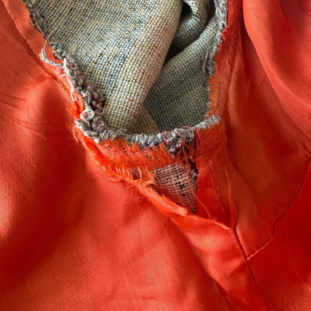 Fall Cropped Vintage Patchwork Jacket, Xs Petite - image 7